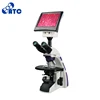 GOGO- YJ-2016T-LCD Laboratory Trinocular Biological Microscope with LCD Display Factory