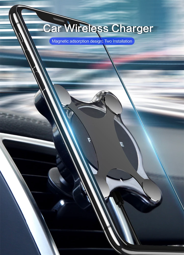 Free Shipping 2 in 1 Car Support and Wireless Charger