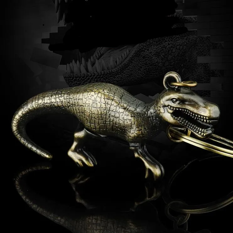 金属恐龙钥匙扣动物恐龙钥匙扣背包吊坠礼品恐龙魅力钥匙扣