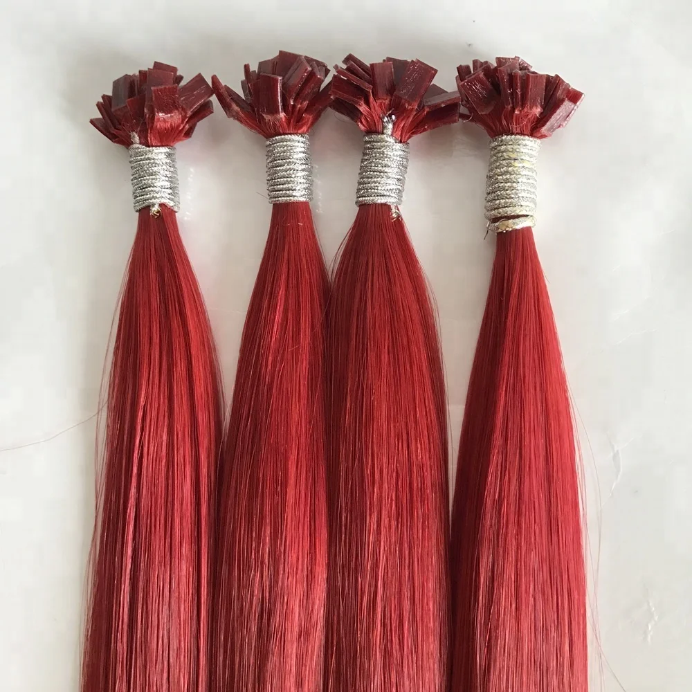 Russian Virgin Remy Cuticle Aligned Human Hair Flat Tip Keratin Hair