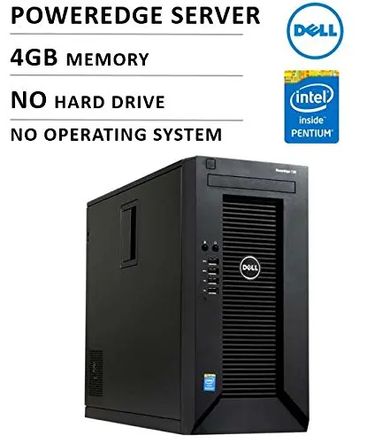 Dell PowerEdge T20 Mini-tower Server System (Intel Pentium G3220 3.0GHz Dual Core (65W) 3M Cache 4GB Memory)