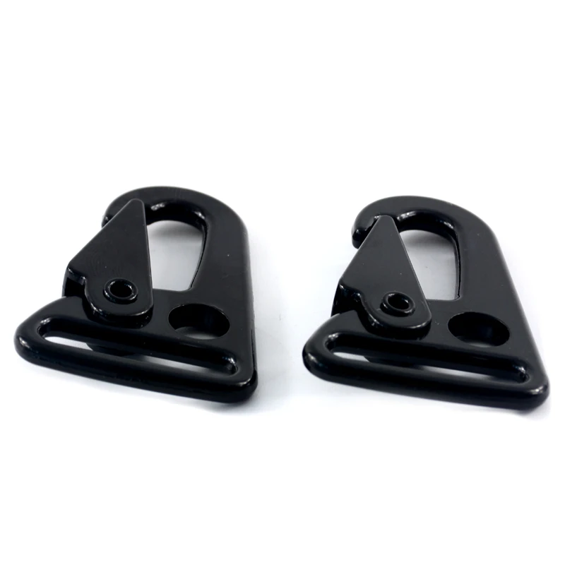 

Metal HK Snap Hook Enlarged Mouth Clips Hooks For Keychain Or Backpack, Black