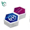Special Shape Small double paper cardboard Polygon unique creative box with ribbon