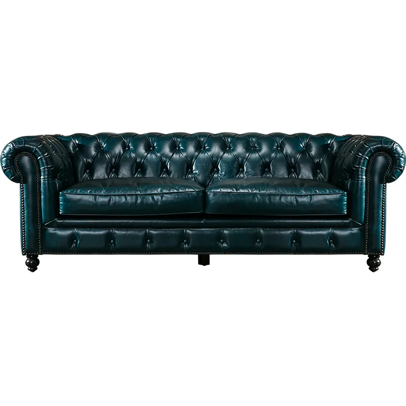 
Chesterfield leather sofa for living room  (60436878612)