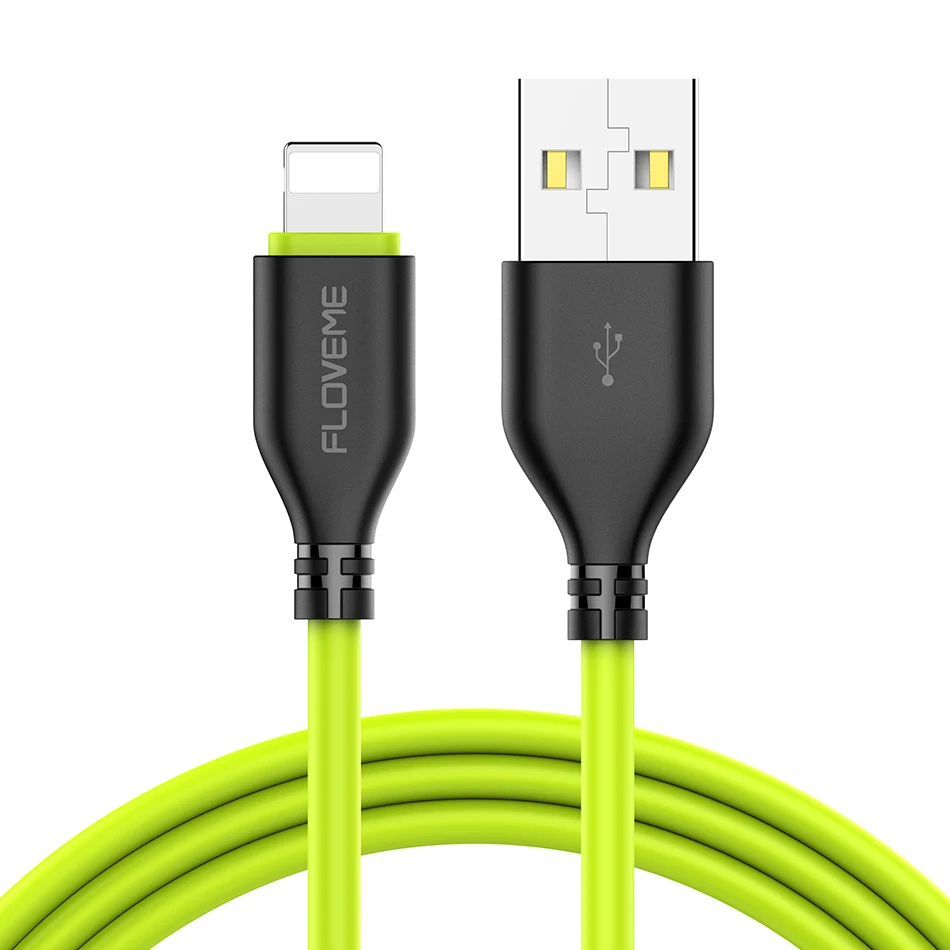 

Free Shipping FLOVEME Eco Friendly 30cm Faster Charger Tpe Usb Data Cable For Ipad For Iphone For Apple Devices
