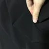 95 % polyester 5%spandex heavy four way stretch formal black plain dyed formal/jet black fabric for women's pants or jacket