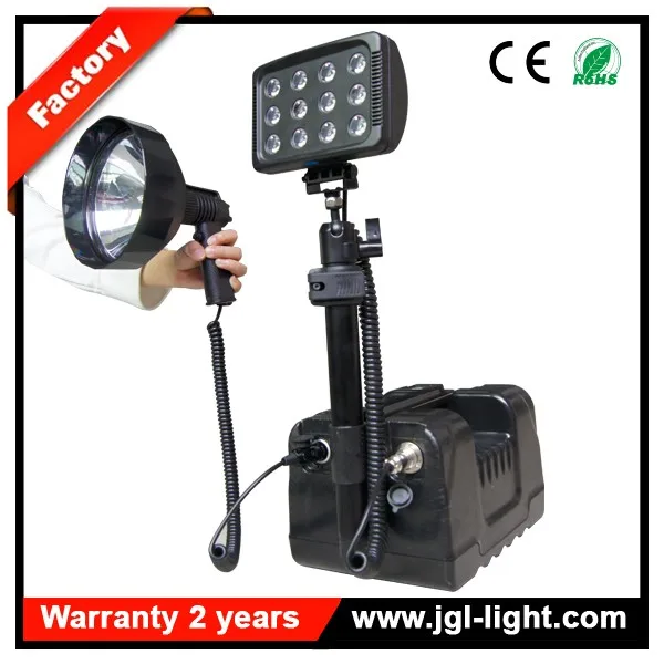high power36w remote area lighting system battery operated spotlight stand portable led work light