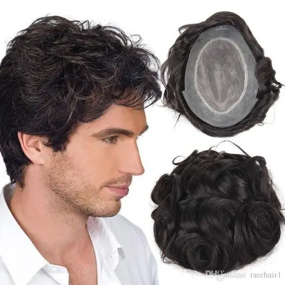 toupee for men indian remy human hair