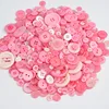 Mixed color resin buttons wholesale DIY hand made button painting flowers material package