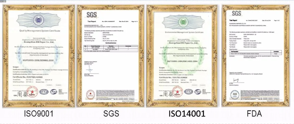 BMPAPER ISO CERTIFICATION