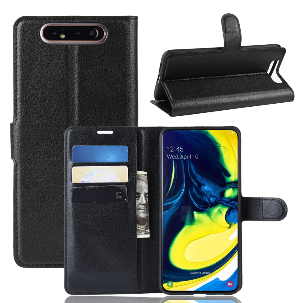 

Case For Samsung Galaxy A80 2019 Case For Samsung A80 For Galaxy A80 Flip PU Leather Wallet Protective Cell Phone Covers Case