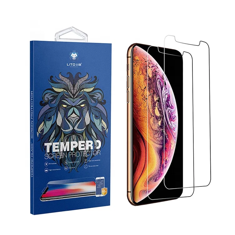 

Phone screen protectors 2 pack for iphone xr clear 0.33mm 2.5d screen protector