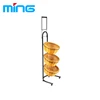 vegetable fruit display stand wicker basket with stand