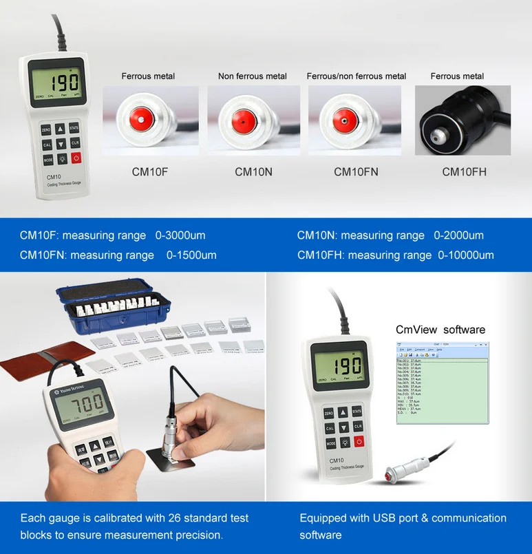 Digital Plating Thickness Measurement Portable Eddy Current Thickness