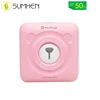 PeriPage Built-in lithium battery Labels Self-adhesive Pocket Bluetooth Printer with Micro USB Interface-Pink