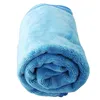 Thick warp knitting microfiber towels set car cleaning 380gsm blue