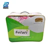 Large pe plastic blanket zip bag for pillows and cushion