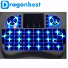 Dragonbest Hottest selling mini keyboard for android TV Box KD player Tv box I8 with back light in stock