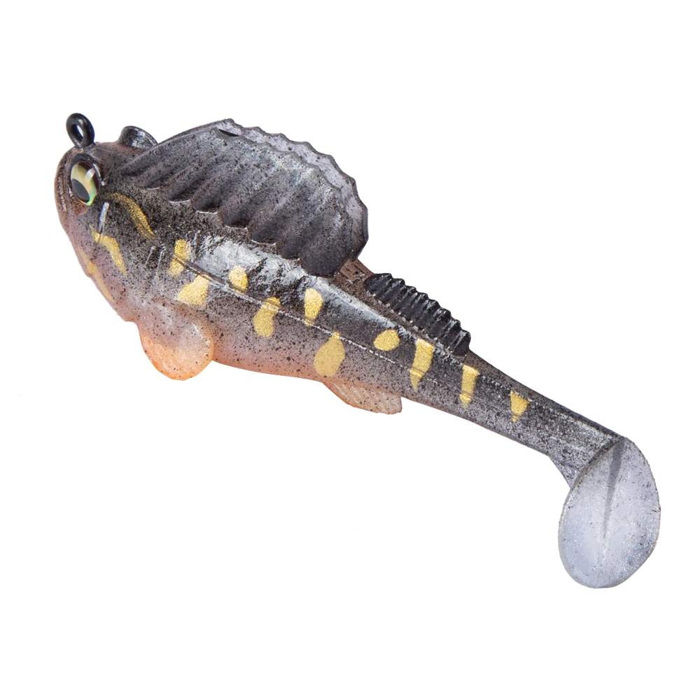 

Fat Sleeper bait Soft vibe paddle tail fishing lure for striped bass