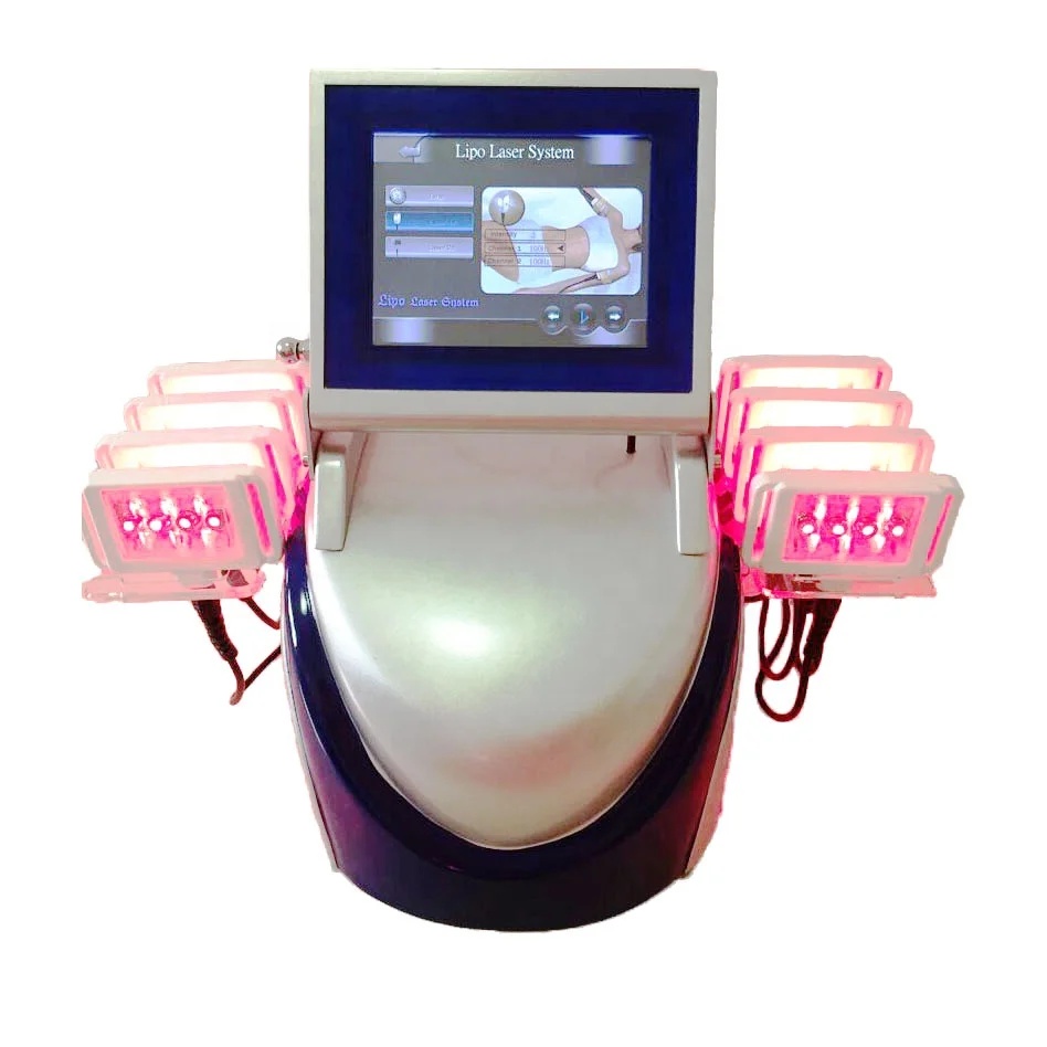 

Portable 650&980nm lipolaser slimming machine lipo laser cellulite reduction weight loss, White