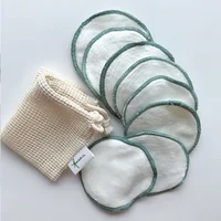 

Reusable Soft Facial and Skin Care Washable Cloth Pads with Laundry Mesh Bag Bamboo Makeup Remover Pads