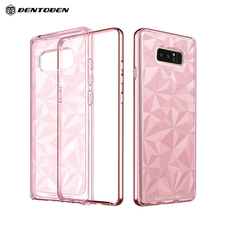 

Wholesale New deisng back cover TPU women protective Recycled mobile phone cover for Samsung Galaxy Note 8, Pink
