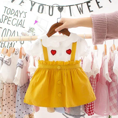 

Casual Summer Baby Girl Dress Cotton Print Floral Infant Girl Dresses Toddler Girl Clothes Baby Dress, As shown
