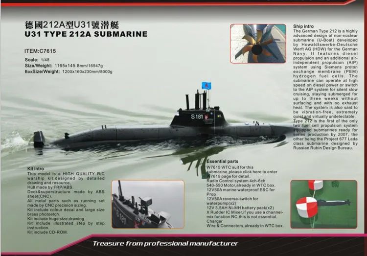 rc model submarine