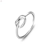 Latest Design For Girl Valentine Gift Women Plain Fashion Love Knot Simple Finger Custom Pure 925 Sterling Silver Jewelry Ring