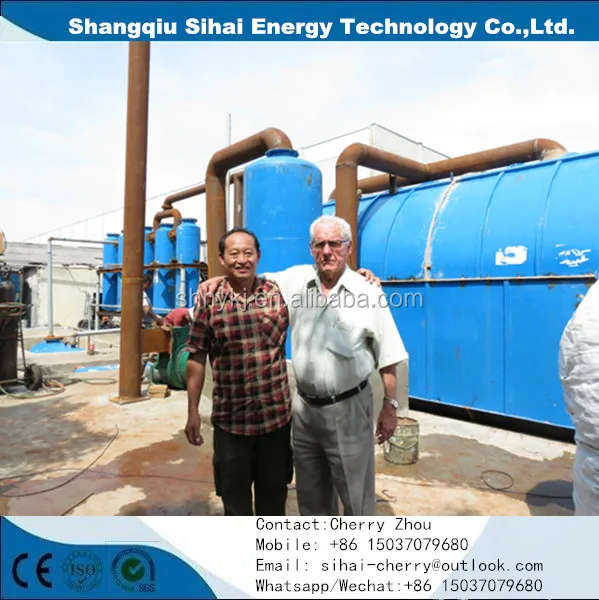 
Rubber tyre recycling machine with carbon black product 