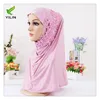 cheap greige plain woven 100 spun polyester high twisted voile fabric hijab for Indonesia market