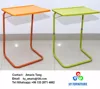 Adjustable height metal base sofa side table tray tables wholesale