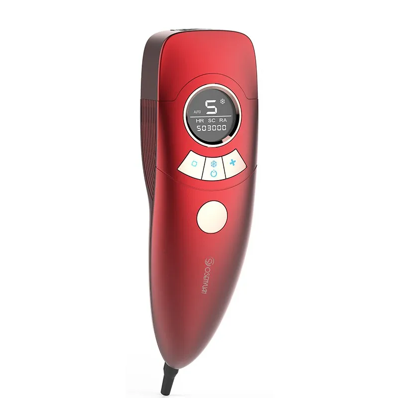 

500000 Flash Professional Permanent IPL Epilator Laser Hair Removal Permanent Bikini Trimmer Electric Depilador Women, White;red