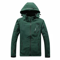 

Custom Windbreaker Softshell Hooded Jackets Outdoor Motorcycle Hiking Fleece Jacket For Men Jacket For Men