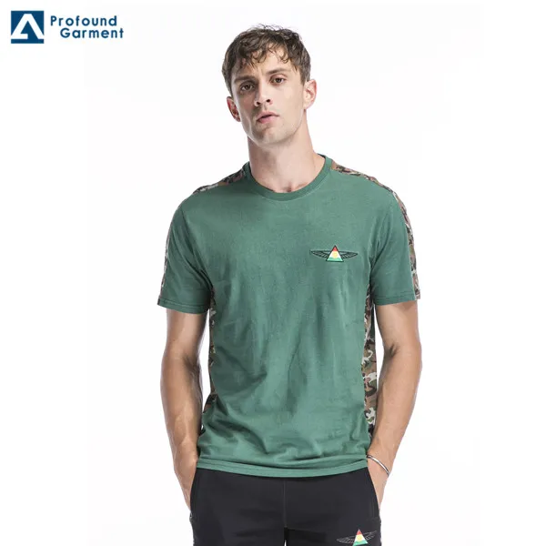

Embroidery Logo Camo Printing Short Sleeve Stock Lots T-shirts