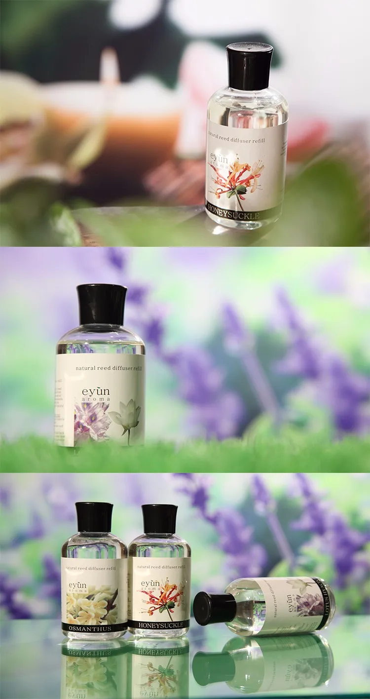 Natural 100% pure refill jasmine ginger flower lavendar sandalwood essential oil