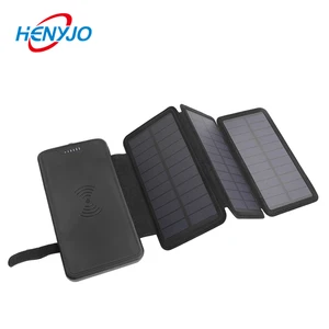 Portable Solar Power Bank Wireless Fast Charging