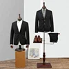 Half body fiberglass male mannequin formal dress suit display mannequin with wooden arms