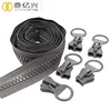 Cheap #15 #20 #30 Plastic Zip, Large Industrial Zipper Close End