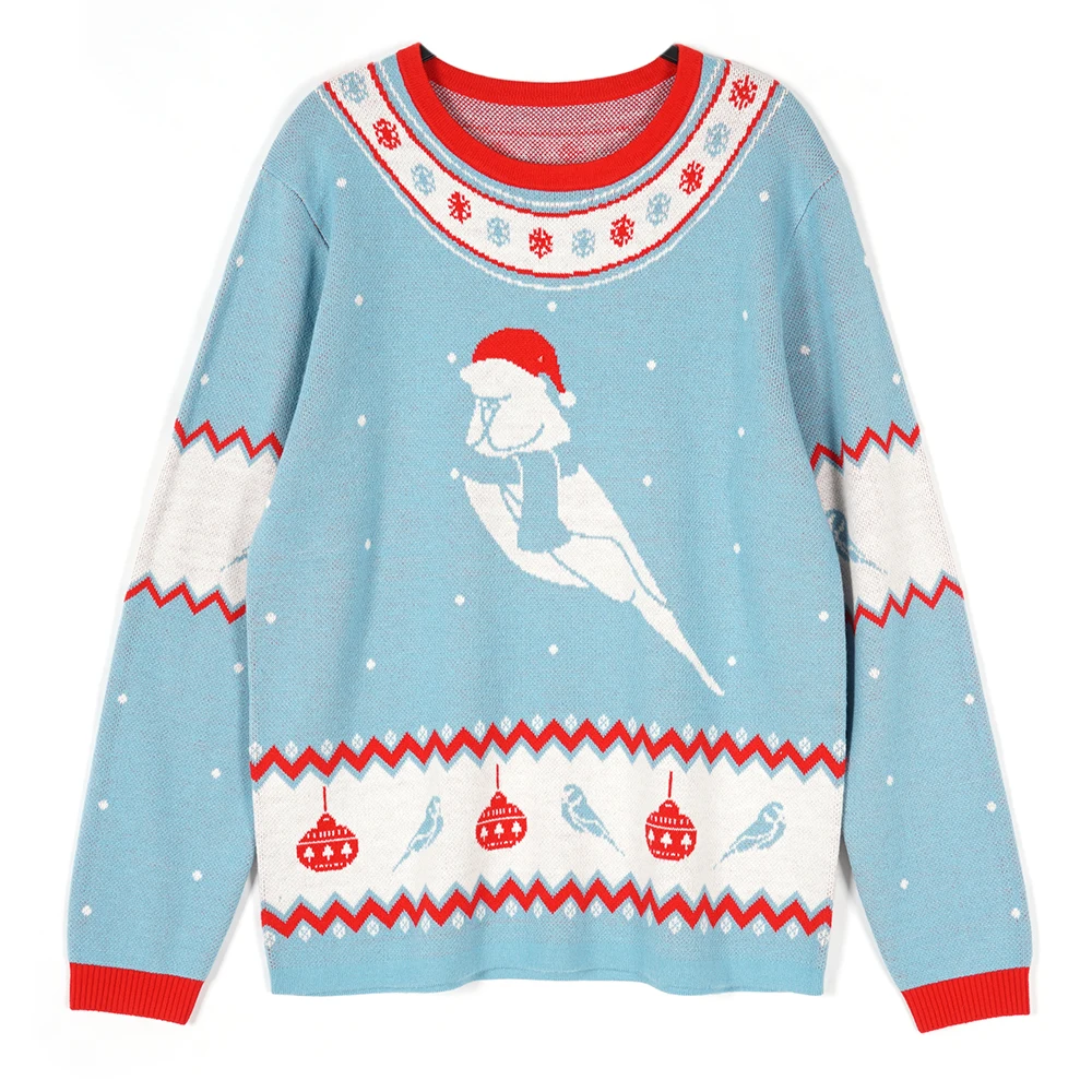 

Unisex Casual Winter Tops Sweater for Xmas, Blue