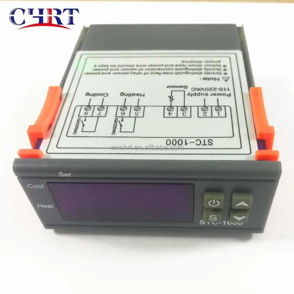 Chrt 110 В 220 В Термостат Датчик 2 Реле Выход STC-1000 цифровой светодиодный контроллер температуры