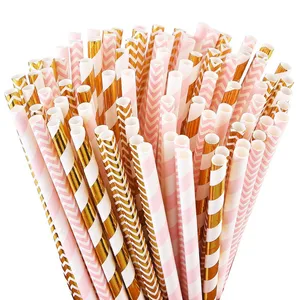 Image of Eco friendly wholesale drinking straw paper straws