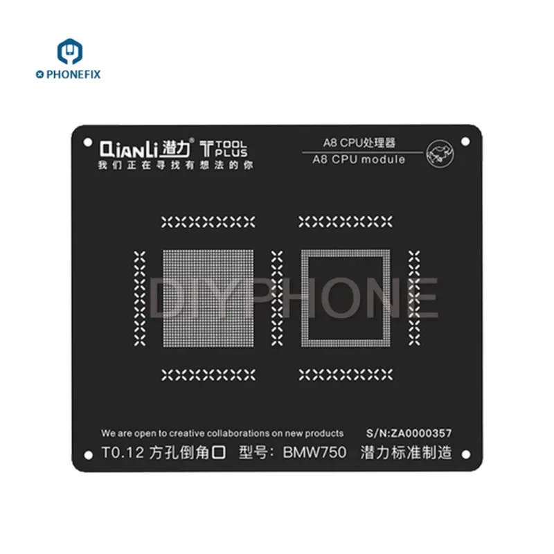 

QianLi 3D iBlack BGA Stencil CPU IC Chips BGA Reballing Stencils A7 A8 A9 A10 A11 CPU Motherboard Repair for iPhone 6 7 8 X