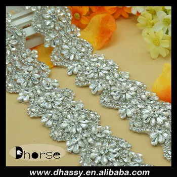 China Supply Dhorse Dh 1968 Crystal Beaded Bridal Trimmings
