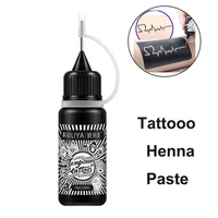

2020 Organic Transparent Safe Gel Ink Tattoo Private Label 10ml Natural Plant Temporary Tattoo Ink 2 Weeks Work With Stencil