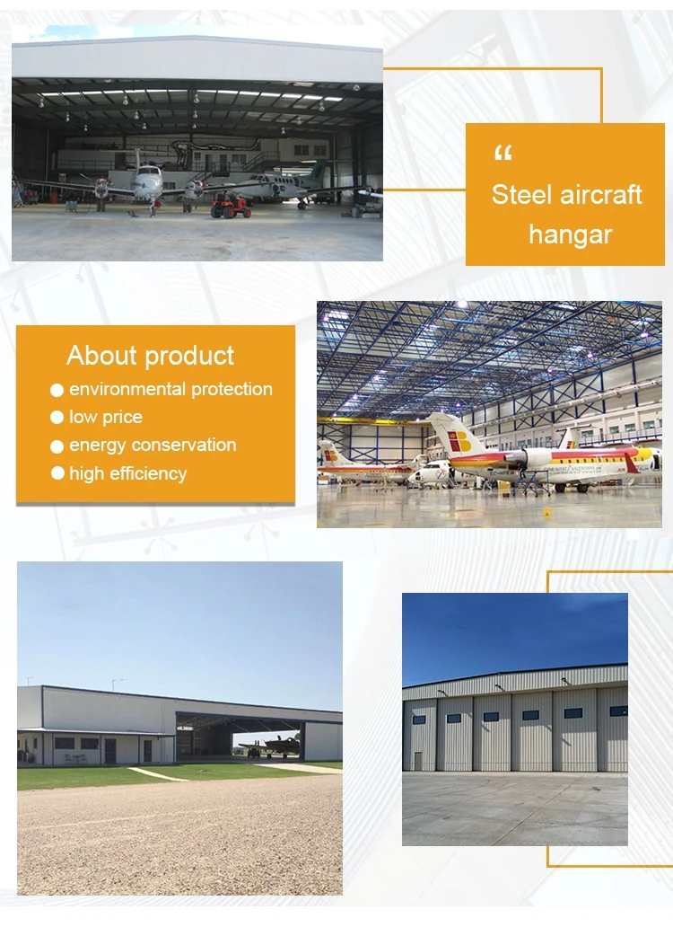 Light Steel Structure Modular Cheap Portable Aircraft Hangar
