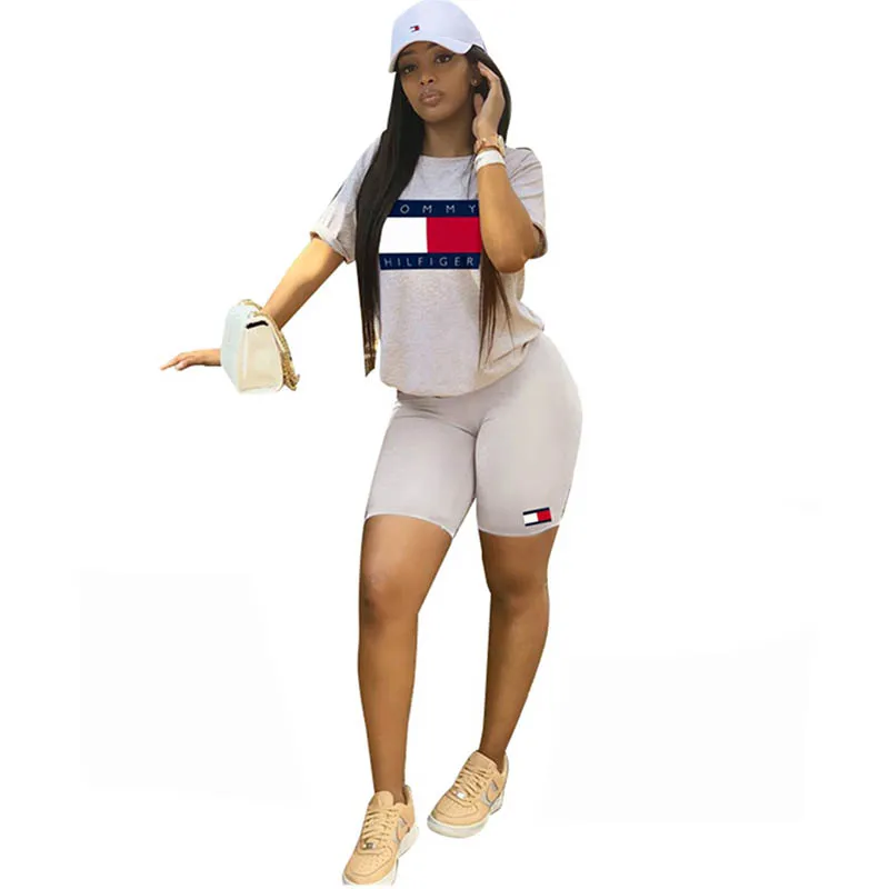 
Two Pieces Outfits Casual Sports Two-Piece Shorts Set 