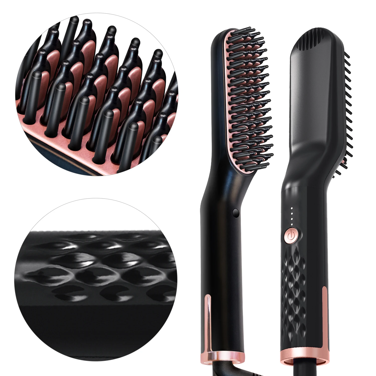 

2019 New Arrival Ionic Beard & Hair Straightener Brush Men Hair Styling Tool Electric Quick Hair Styler Comb For Men, N/a