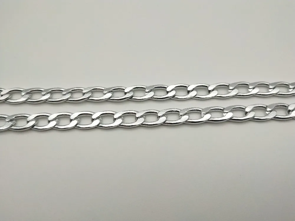 Stainless Steel Accessory Alloy Nk Chain Decorative Chain Flat Necklace