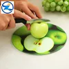 high quality colorful tempered glass chopping board / glass cutting board for fruit and vegetable for home